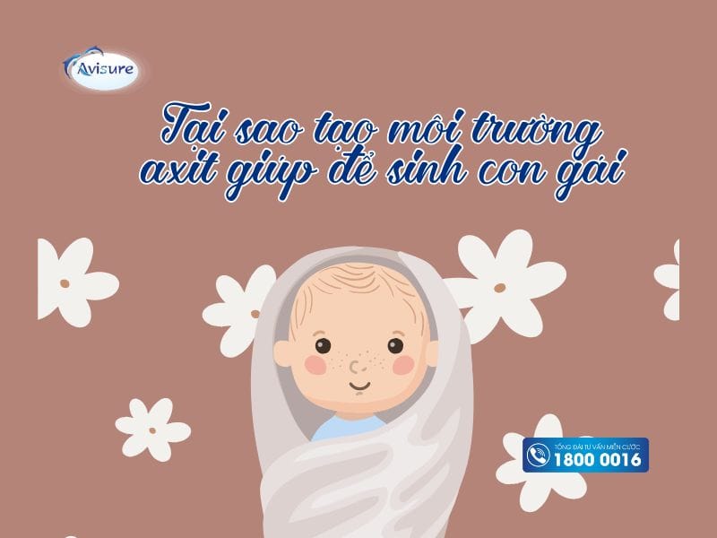 Tại sao tạo môi trường axit giúp dễ sinh con gái?